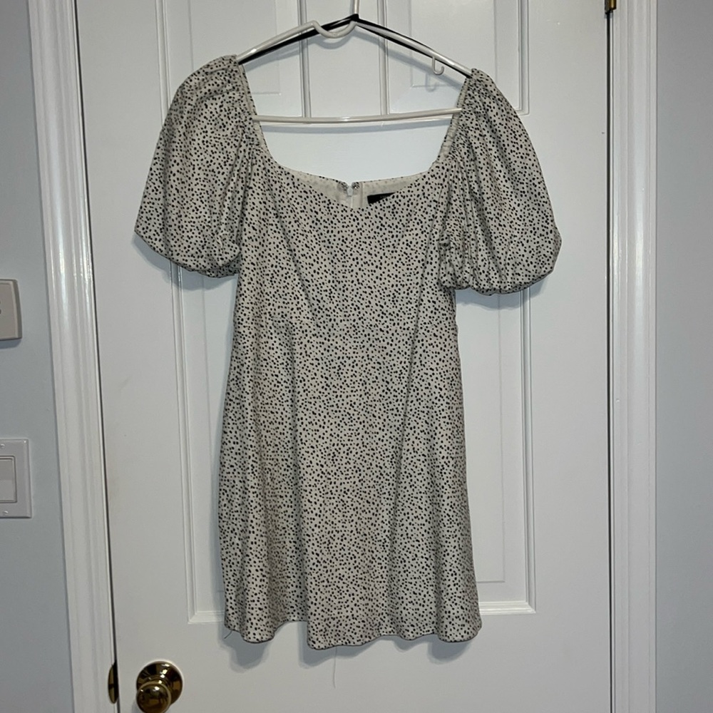 Polka dot Puff Sleeve Mini Dress